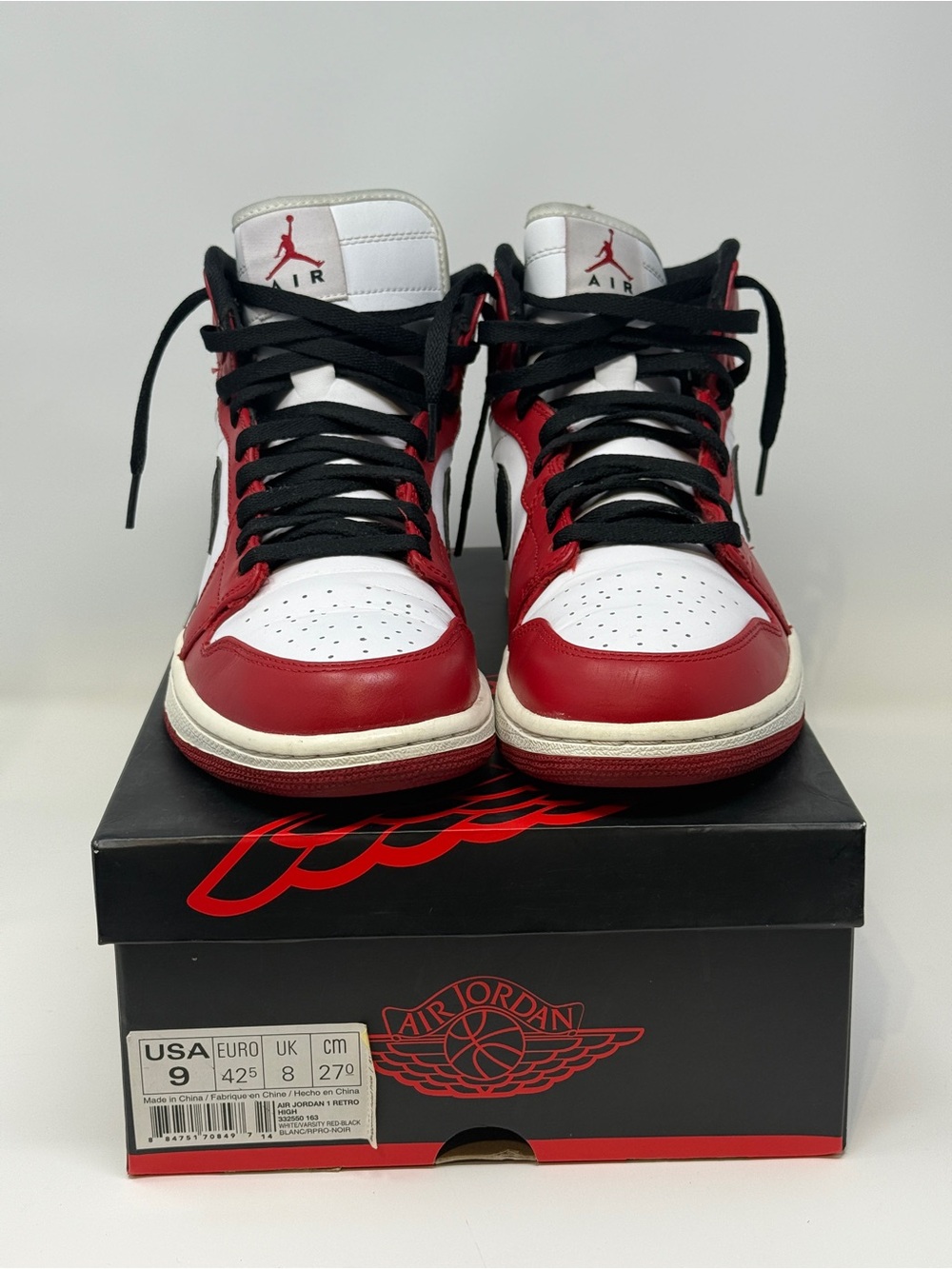 Size 9- Air Jordan 1 Retro 2013 Chicago 332550 163